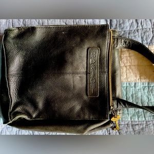 Women’s black leather Fossil purse